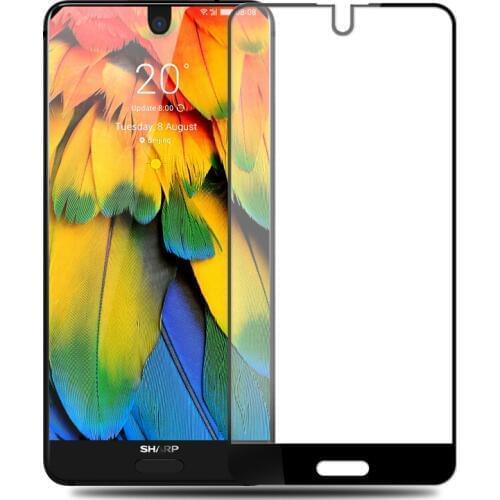 Full Cover Black Tempered Glass For Sharp Aquos S2 C10 5.5 inch Screen Protector Protective Film