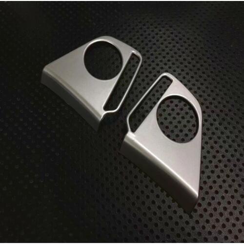 For Honda CRV CR-V 2017 2018 2pcs/ set Car Styling ABS matte Accessories Steering Wheel Button Decorative Cover Trim