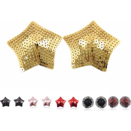 Exotic Breast Bra Nipple Pasties Accessories of Women Sexy Sequin Nipple Stickers for Adults Games Sex Toys Intimate Goods