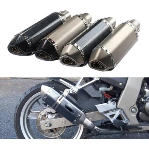 Motorcycle Slip On Stainless Steel Titanium Color For Brand Exhaust Muffler Pipe Escape Moto DB Killer Pit Dirt Bike AK092