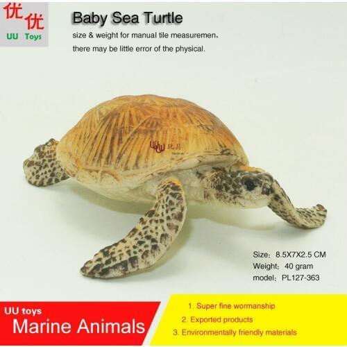 Hot toys Baby Sea Turtle Simulation model Marine Animals Sea Animal kids gift educational props (Chelonioidea) Action Figures