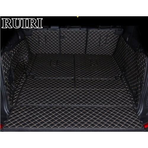 Good quality! Full set car trunk mats for Land Rover Discovery 5 2021-2017 7 seats durable luggage boot carpets cargo liner mats
