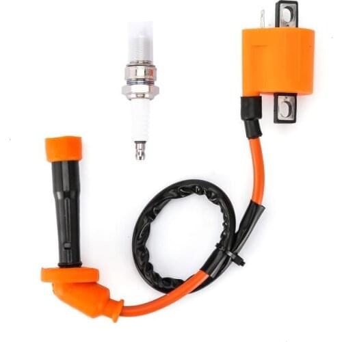 Motorcycle Ignition Coil & Spark Plug Fit For Yamaha Raptor YFM660 2001 2002 2003 2004 2005 Motorcycle Accessories