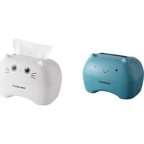 Facial Tissue Box, Tissue Dispenser Paper Towel Box, Cartoon Tissue Container For Home / Office Decoration