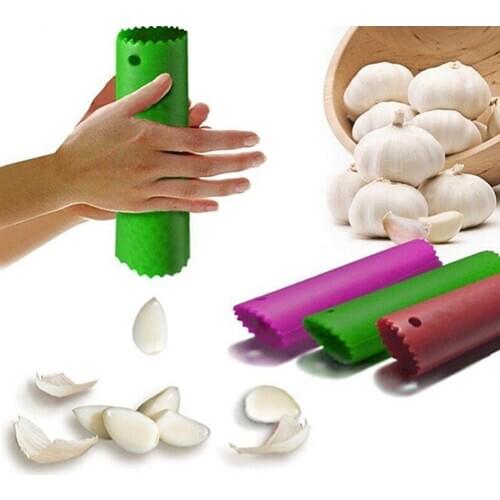 Creative Silicone Peeling Garlic Peeler Helper Garlic Press Useful Kitchen Tool Gadgets Fruit & Vegetable Tools