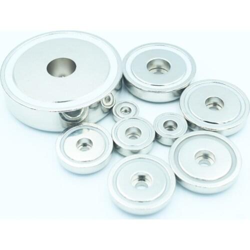 Magnetic Cup Neodymium magnet super strong pot salvage permanent NdfeB Imanes Strongest With Hole