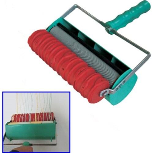 10 inch Decorative paint machine 10" Rubber Roller 4 Color patterned paint roller liquid wallpaper DIY decoration machine