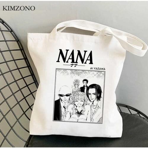 Nana Osaki shopping bag canvas reusable bolsas de tela cotton shopper handbag bag bolsa compra tote reciclaje sacola custom