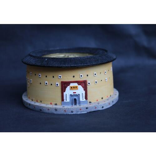 World Heritage Great Building China Fujian Yongding Hakka Tulou Earthen Building King of Tulou ChengQi Lou Figure Model