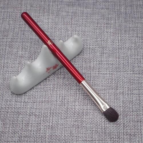 K108 Professional Handmade Make Up Brush Large Eye Shadow Brush Soft Saikoho Goat Hair Cosmetic Tools Winered Makeup Brushes