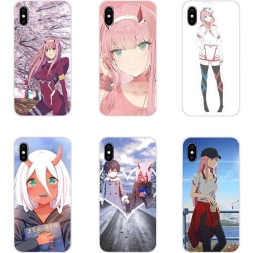 For Huawei G7 G8 P8 P9 P10 P20 P30 Lite Mini Pro P Smart Plus 2017 2018 2019 Darling in franxx zero two Transparent TPU Bag Case