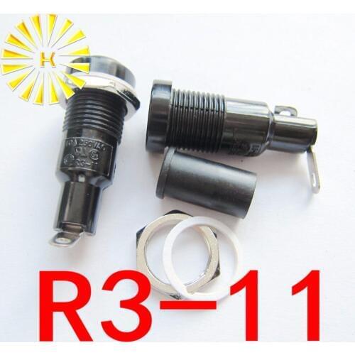 R3-11 5*20mm 10A 250VAC Black Fuse Holder x10pcs Free shipping