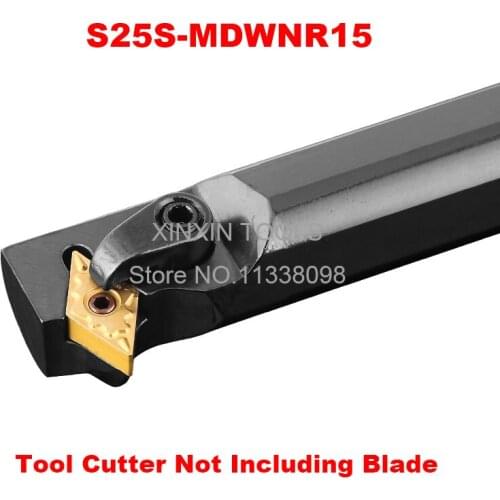 S25S-MDWNR15 25mm 62.5degree Lathe Cutting Tools CNC Turning Tool Machine Tools Internal Metal Lathe Tool Boring Bar MDWNR