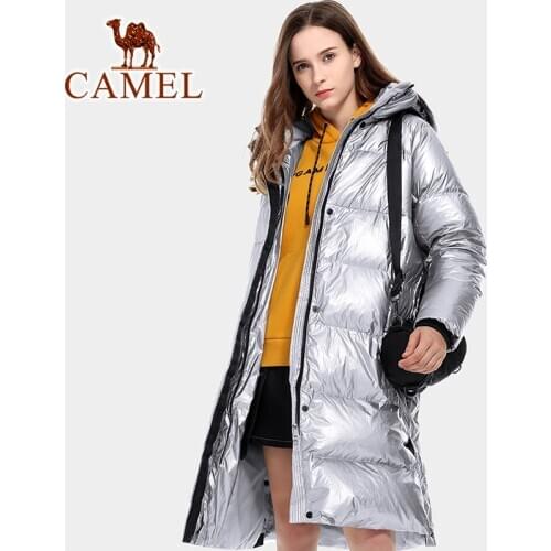 CAMEL Unisex Hiking Down Jackets Outdoor Sports Coat Men Women Autumn Winter New Fashion Keep Warm Jackets Male Silver Coats