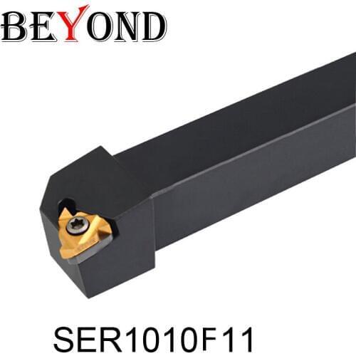 BEYOND SER SER1010F11 SEL1010F11 10mm Lathe Cutter Tools Machine CNC External Turning Tool Holder Carbide Inserts 11ER SER1010