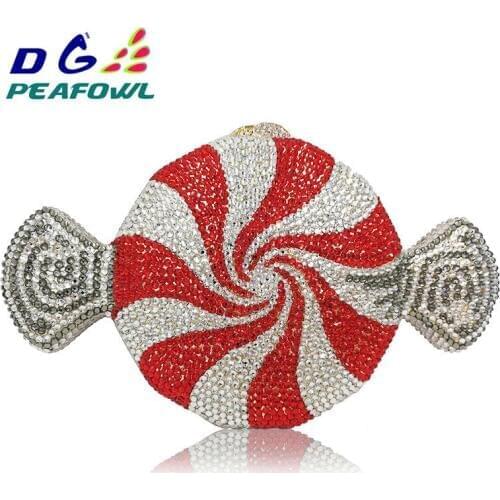 British Striped Evening Crystal Bags Ladies Wedding Dress Handbags Women Diamond Banquet Clutch Bag Bridal Clutches Bride Purse