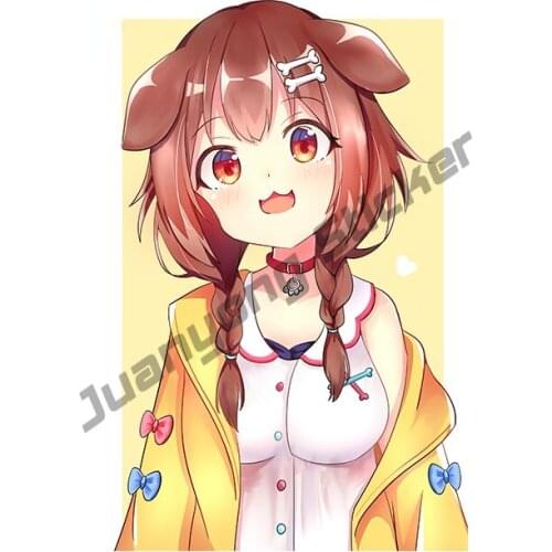 Cartoon Anime Hololive Girl Vinyl Car Stickers Air Conditioner Graffiti Decal Occlusion Scratch Exterior Decoration PVC13x8cm