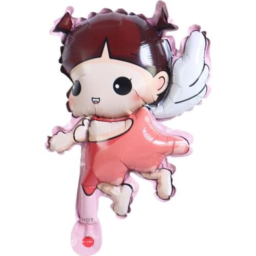 50pcs 16inch Mini Fairy Queen Princess Balloon Little Angel Princess Aluminum Film Balloon Fairy Balloon Birthday Girl