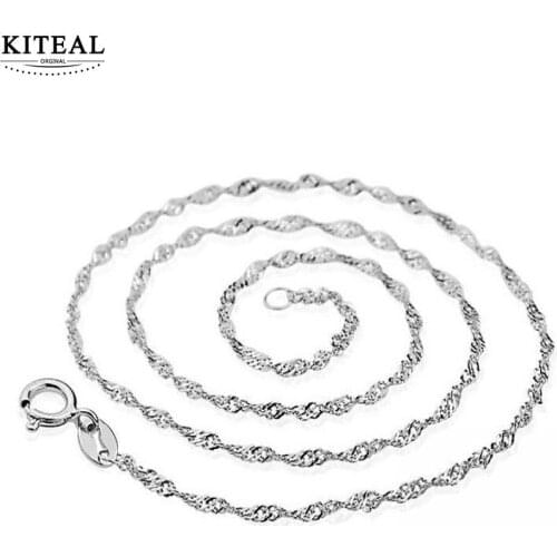 KITEAL aliexpress necklaces chain for women Water ripple necklace 40cm-44cm colares jewelry display