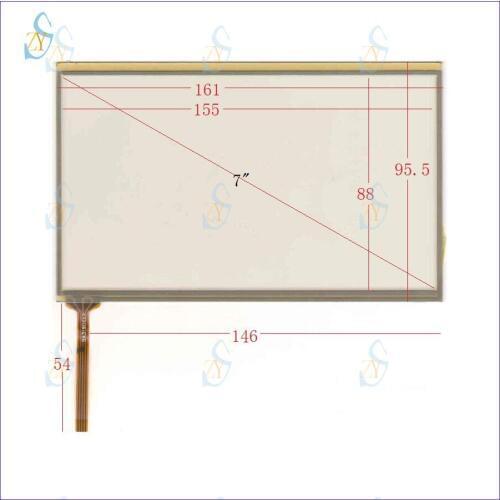ZhiYuSun 161mm*95mm 7inch 4-wire resistive touch panel 161*96 this is compatible BA319D for GPS car DVD Quality good