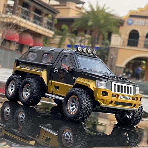 1:24 Jeeps Modified Armored Car Alloy Car Diecasts Metal Toy Off-road Vehicles Car Model Explosion Proof Car Tank Kids Toy Gift