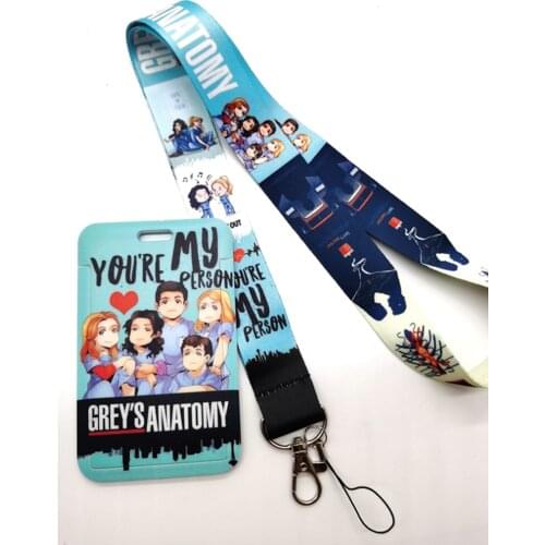 1 set Doctor nurse lanyard card Lanyard Key Lanyard Cosplay Badge ID Cards Holders Neck Straps Keychains