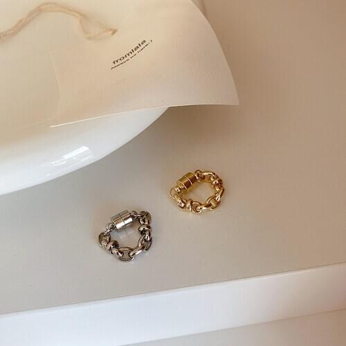 1Pc Charms Gold Color Magnet Metal Link Chain Ear Cuff Clip on Earrings for Women Korean Ear Cuff Fake Piercing Jewelry