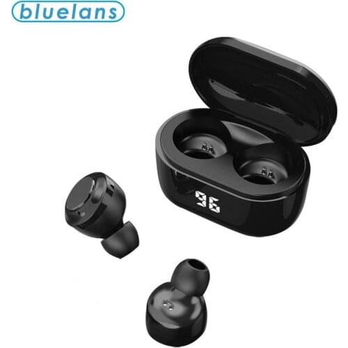 2020 Touch Control TWS Mini Wireless 5.0 Bluetooth A6 HiFi Stereo Earphones with Digital Charge Box HD Mic Waterproof Headset