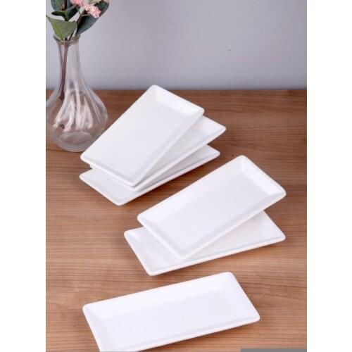 6-Piece Rectangular Snack And Appetizer Plate Kitchen Mother Presentation Tray Storage Container Plate Leggings Spice Snack Bowl