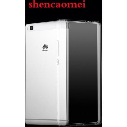 7PCS Transparent Clear TPU case For Huawei P8 Silicone soft case