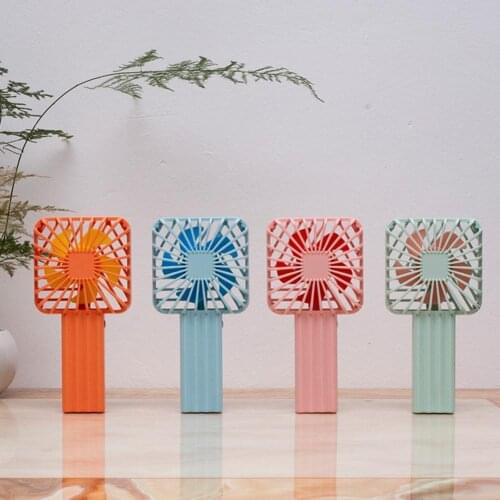 Electric Fan Convenient Handheld Plastic Adjustment USB Charging Fan for Outdoor