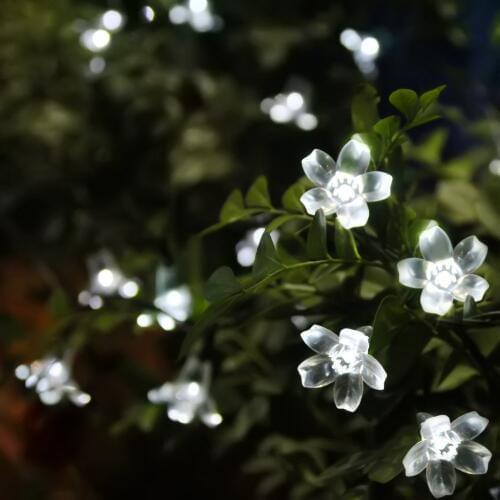 AC220V 6M 40 LED Peach Flowers string light Indoor fairy Christmas Garden Garland decorations for home Garden Ceiling Walls