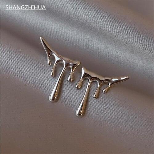 Classic drop shaped retro simple earrings for women trend light luxury unusual earrings party jewelry gift accessories