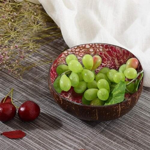 2PCS Coconut Bowls, Bowl Decoration, Candy & Key Storage Bowl Home Decoration, Serving Bowl for Desk, Candy, Nuts