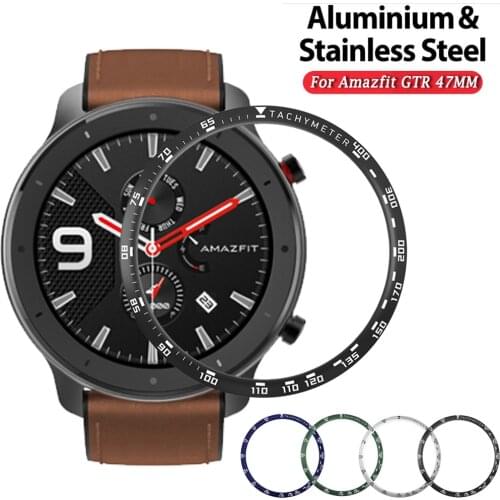 For Xiaomi Amazfit GTR 47MM Bezel Metal Cover Ring Dial Scale Speed Tachymeter Case For Amazfit GTR 47mm Case Cover