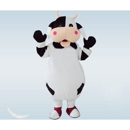Adult Milk Cow Mascot Costume Cosplay Party Game Dress Outfit Halloween 1pcs Birthday Gifts
