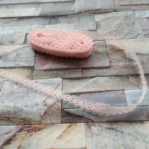 Beautiful Hot 10 yards 15mm Width Carmine Lace Ribbon Lace embroidery DIY Decoration For Clothes Sewing Accessories