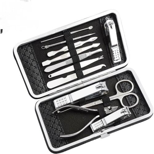 Stainless Steel Repair 12-Piece Nail Clippers Nail Scissors Beauty Set Nail Clippers Set Gift Custom Nail Nail Tools