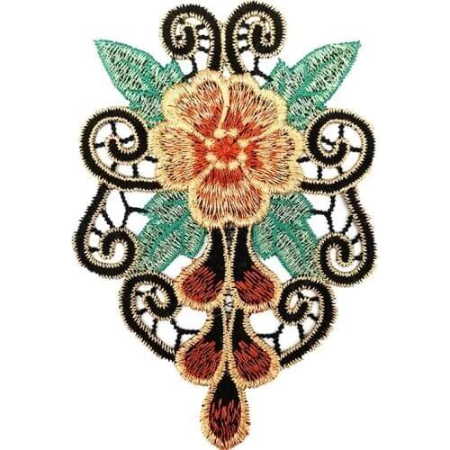 Patches for Clothing Flower Lace Embroidery Patch Appliques Sewing Fabric for Hat Dress