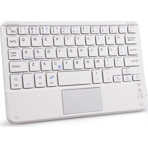 New Wireless Keyboard Bluetooth Mini Thin Keyboard With Touchpad Rechargable With USB Cable For PC Smartphon Laptop Fingerboard
