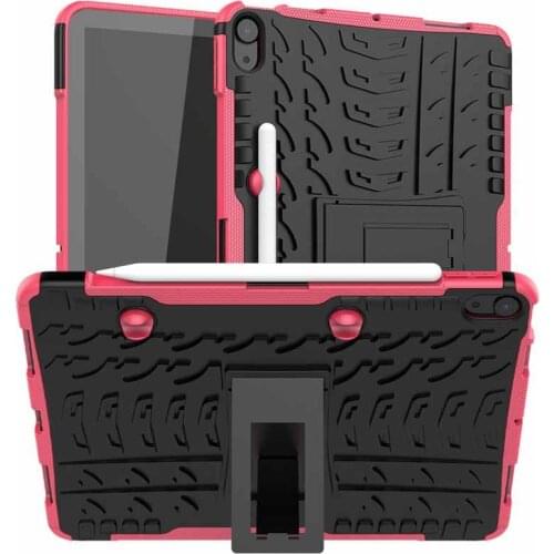 Case for iPad Air 4 10.9 2020 A2324 A2072 Stand Cover Shockproof Rubber Bumper Dual Layer Armor Cover