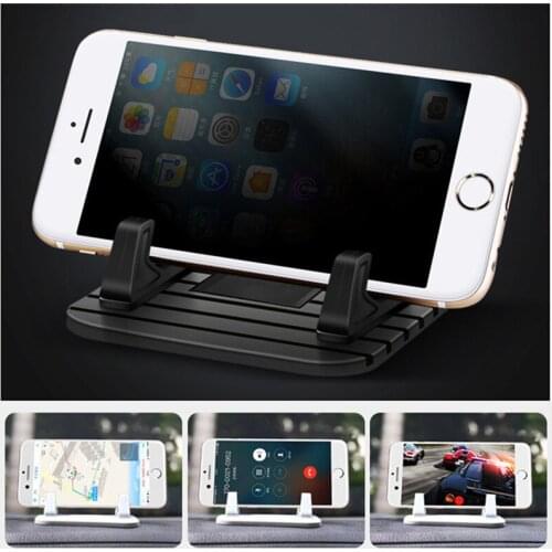 Silicone Car Phone Holder Stand Dashboard Non-Slip Rubber Mat Mobile Phone Mount Cell Phone Bracket Universal Holder Accessories