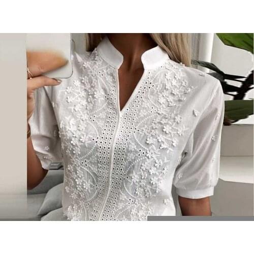 SLACTION Lace Blouses