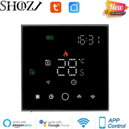 SHOJZJ 95~220v Smart WIFI Thermostat for Electrical/Water Floor Heating Temperature Controller Voice Alexa Google Home/TUYA App