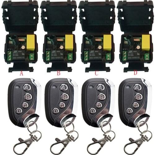 433 Mhz Universal Wireless Remote Control Switch AC 220 V 1CH Relay Receiver Module and RF Transmitter Electronic Lock Control