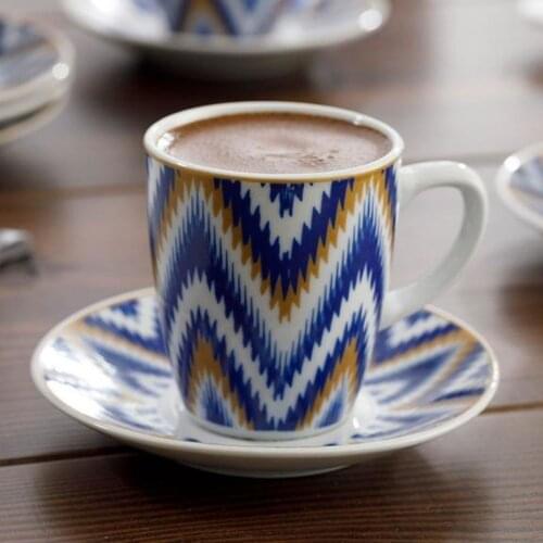 12 Piece Gorgeous English Coffee Cup Set Trendy Modern Design Tea Coffee Cup gift for mother Gift for Each 6 personality Mug Team