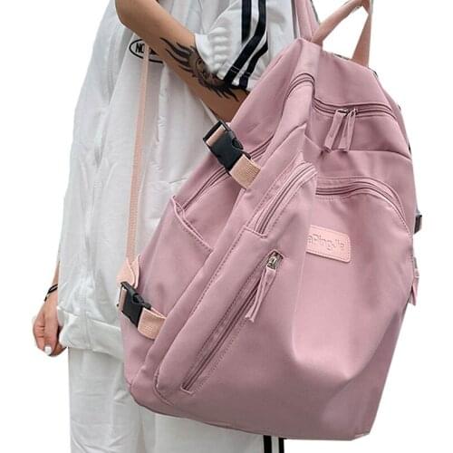 Large-Capacity Female Bag 2021 New Fashion Student Travel School Bag Zipper Women Men Backpack
