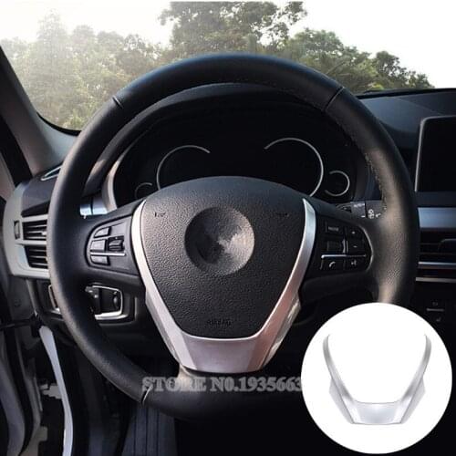 Inner Steering Wheel Sequins Cover Trim For BMW X3 F25 2011-2017 X4 F26 2014-2017 1pcs Car Accessories Interior Car Decor
