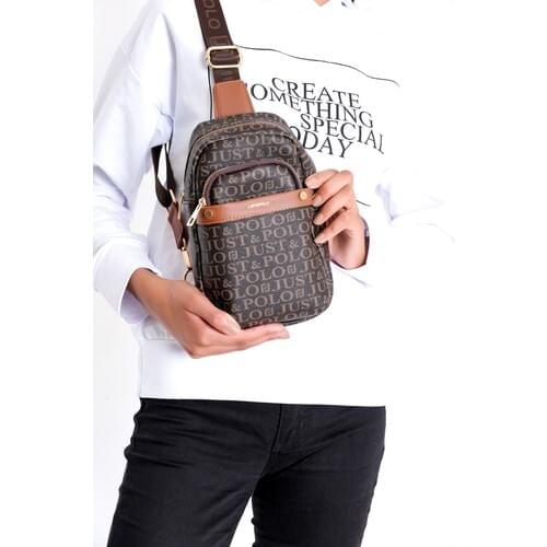 Just Polo Gladness Womens Shoulder and Messenger Bags Brown-Tan