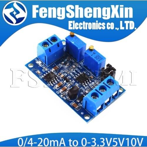 0/4-20mA to 0-3.3V5V10V Current current voltage module Voltage transmitter signal conversion